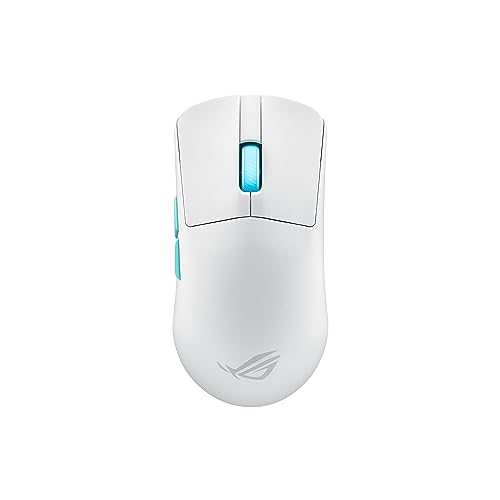 ASUS ROG Harpe Ace Aim Lab 36K DPI Wireless Gaming Mouse (White) + ROG 8000Hz Polling Rate Booster Bundle
