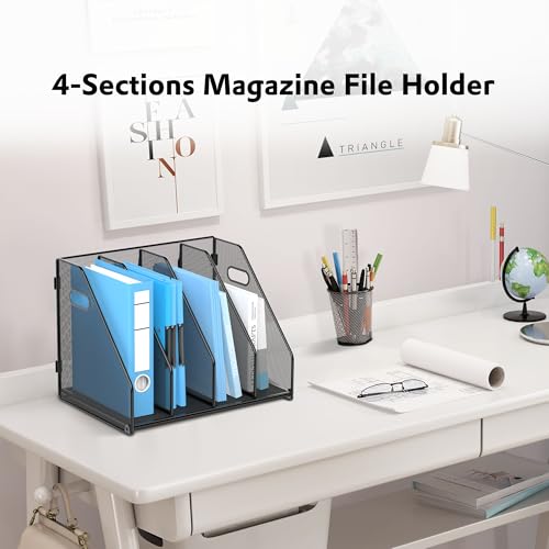 SUPEASY Binder Organizer & Magazine File Holder Rack