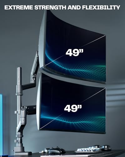 VIVO Pneumatic Arm Single Ultrawide Monitor Extra Tall Desk Mount