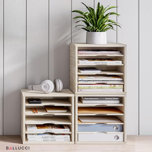 Ballucci 5-Tier File Organizer & Paper Sorter for Office