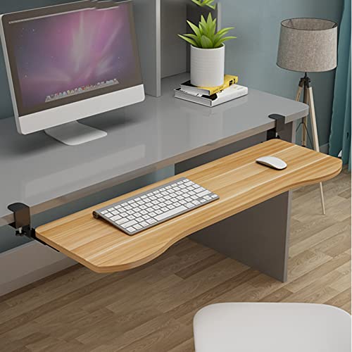 Adjustable Keyboard Tray with Pull Out,Adjustable Keyboard Tray with Sliding Rails Pull Out Drawers Under Desk Space Saving Design for Comfortable Typing