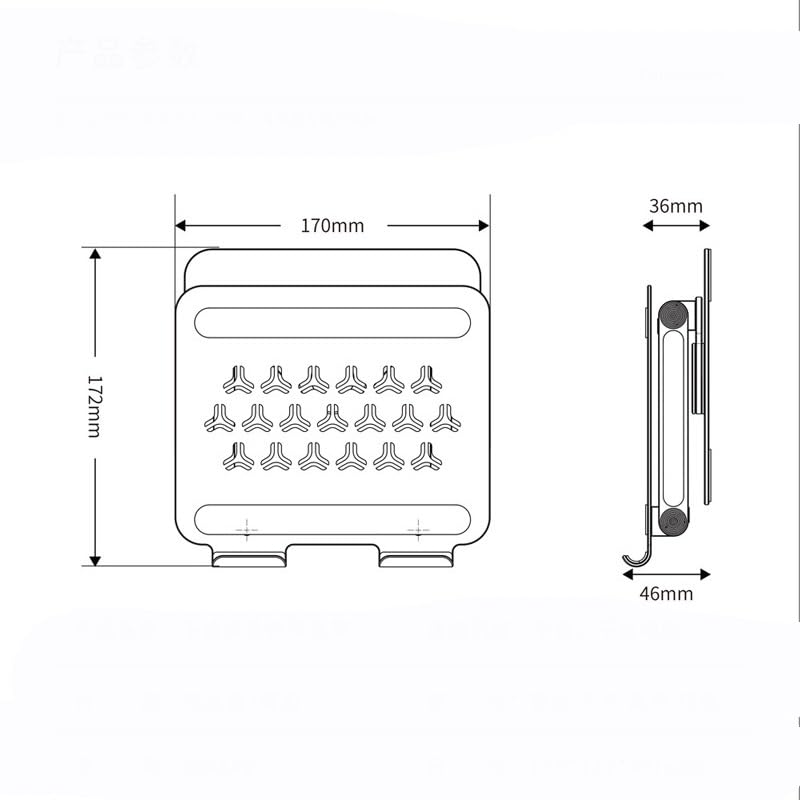 360 Degree Rotating Aluminum Alloy Tablet Stand Foldable and Easy to Increase Height Suitable for Tablet Stand