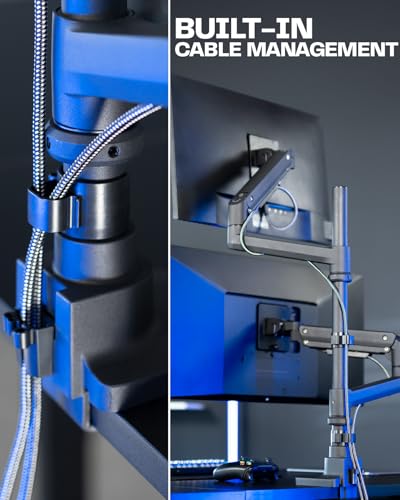 VIVO Pneumatic Arm Single Ultrawide Monitor Extra Tall Desk Mount