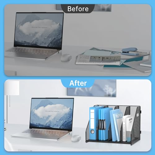 SUPEASY Binder Organizer & Magazine File Holder Rack