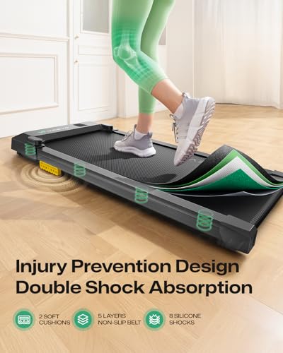UREVO Smart Walking Pad Treadmill with App Control