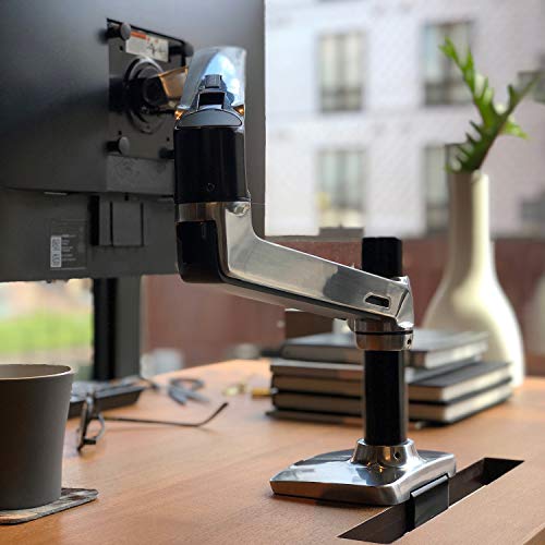 Ergotron – LX Premium Single Monitor Arm, VESA Desk Mount