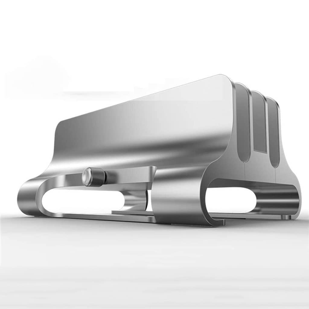 NSUQOA Adjustable Aluminum Vertical Laptop Stand for Desk
