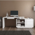 SIDUFHAOPKLL Office Desk Computer Swivel Angle Multifunctional White Furniture