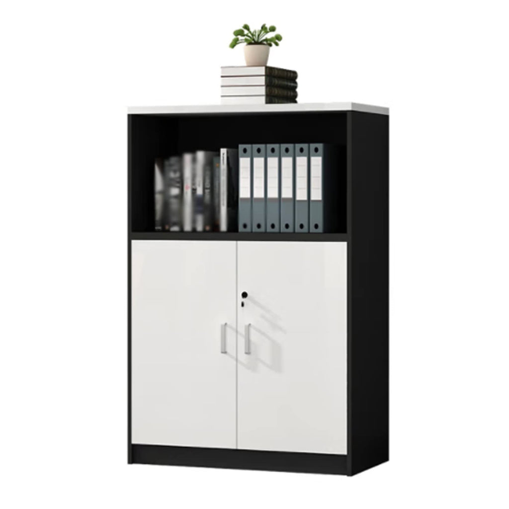 File Cabinet File Box File Cabinet, Wood Lateral Filing Cabinet with Door, Printer Stand with Open Storage Shelves for Filing Cabinet for Home Office Vertical Storage Cabinet Filing Cabinet for Office