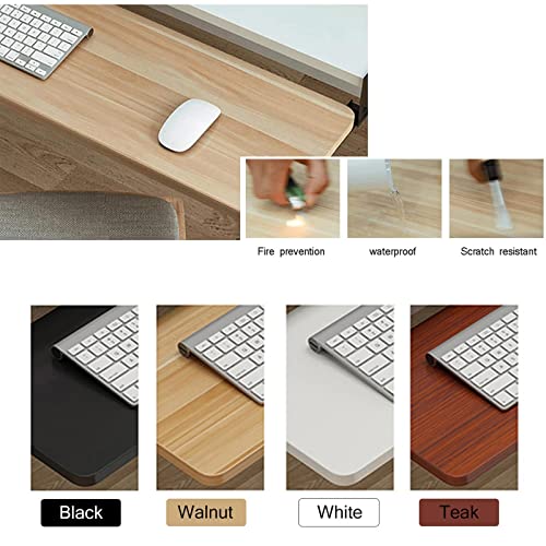 Adjustable Keyboard Tray with Pull Out,Adjustable Keyboard Tray with Sliding Rails Pull Out Drawers Under Desk Space Saving Design for Comfortable Typing