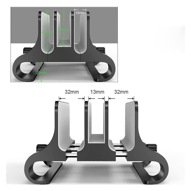 NSUQOA JSEIAJB Vertical Adjustable Laptop Stand Aluminium Portable Desktop Notebook Mount Support Base Holder for