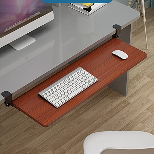 Adjustable Keyboard Tray with Pull Out,Adjustable Keyboard Tray with Sliding Rails Pull Out Drawers Under Desk Space Saving Design for Comfortable Typing