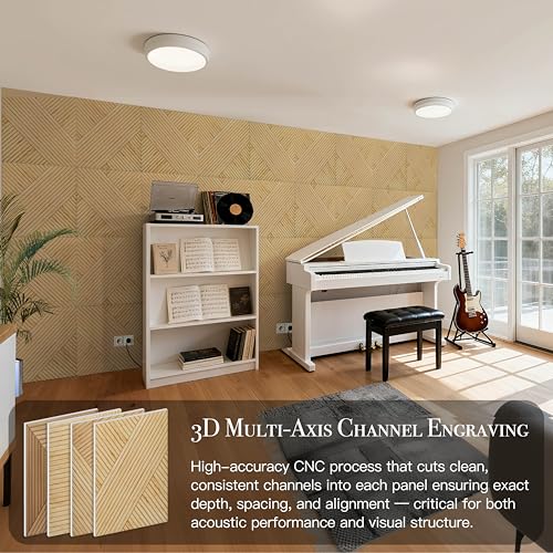 Soon Global 8-Pack Acoustic Sound-Absorbing Wall Panels