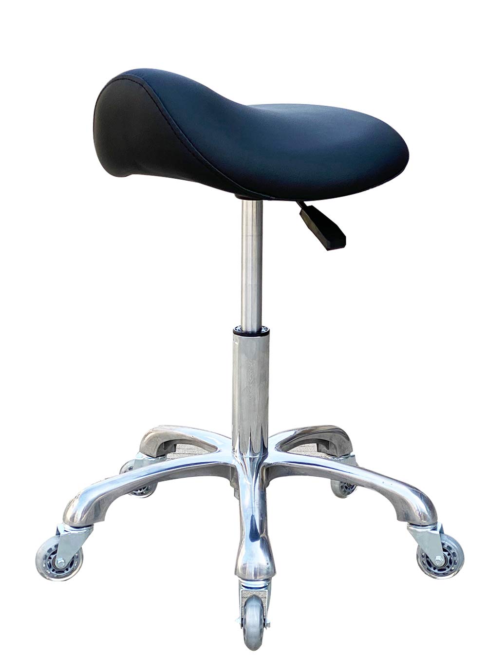 FRNIAMC Ergonomic Rolling Saddle Stool with Wheels