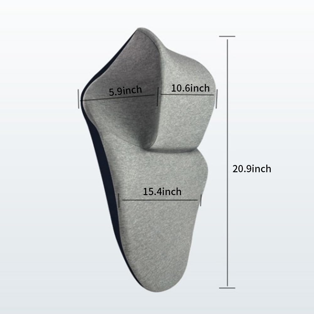 Shapeazy Office Chair Headrest, Adjustable Neck Support Pillow with Removable Washable Cover - Head Rest Attachment for Office Chairs and Wheelchairs, Neck Pillow for Desk Chair Napping