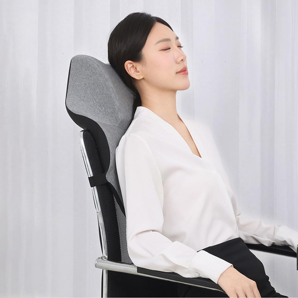 Shapeazy Office Chair Headrest, Adjustable Neck Support Pillow with Removable Washable Cover - Head Rest Attachment for Office Chairs and Wheelchairs, Neck Pillow for Desk Chair Napping