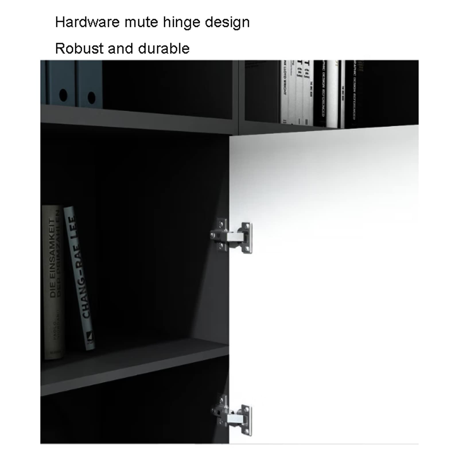File Cabinet File Box File Cabinet, Wood Lateral Filing Cabinet with Door, Printer Stand with Open Storage Shelves for Filing Cabinet for Home Office Vertical Storage Cabinet Filing Cabinet for Office