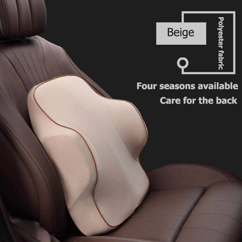 YMGSCC Lumbar Support Cushion, Memory Foam Posture Pillow, Back Support for Office Chair, Car Back Support,Home Back Support, Relieve Back Pain