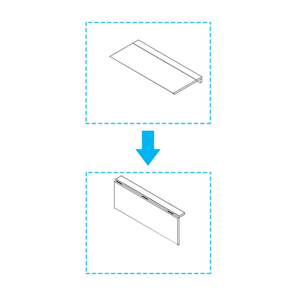 Space-Saving Wall-Mounted Fold-Down Computer Desk