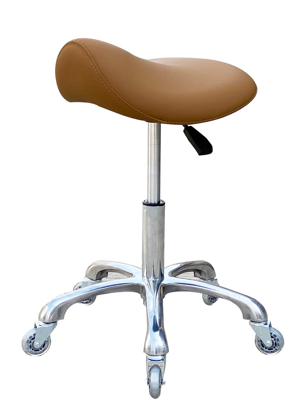 FRNIAMC Ergonomic Rolling Saddle Stool with Wheels