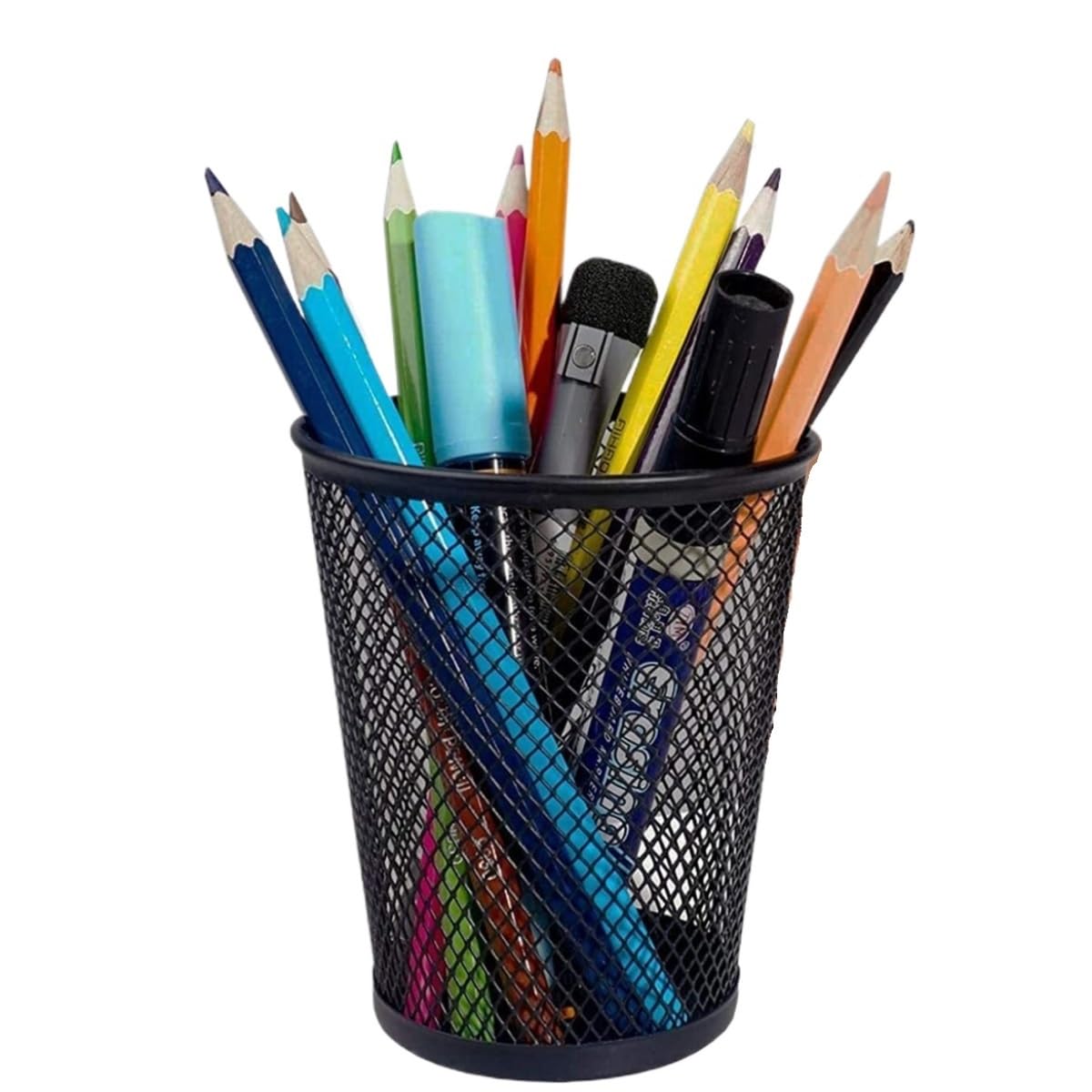 PXIWDAN Mesh Metal Pen & Pencil Holder for Office Desk