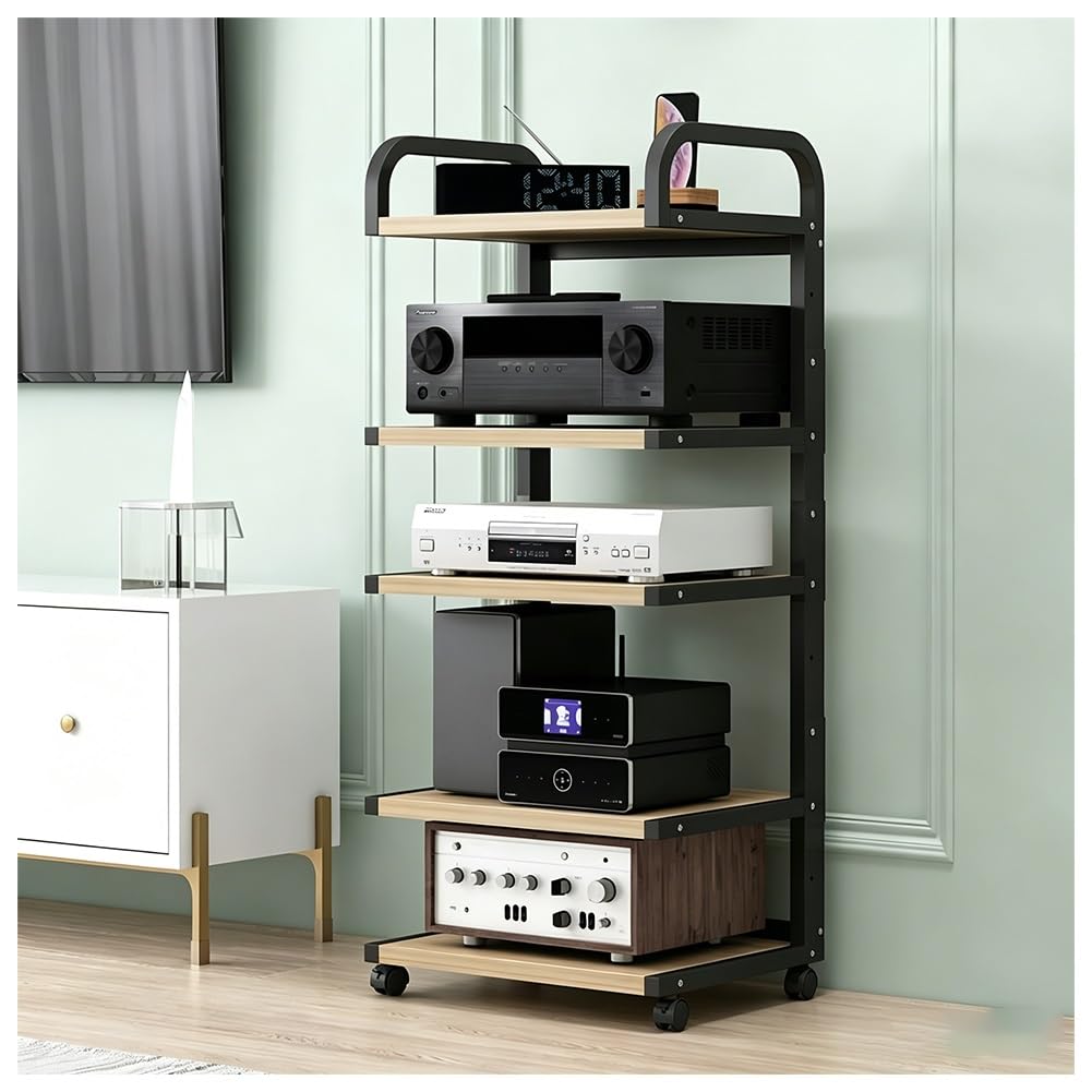Adjustable Multi-Tier Rolling Printer Cart with Wheels