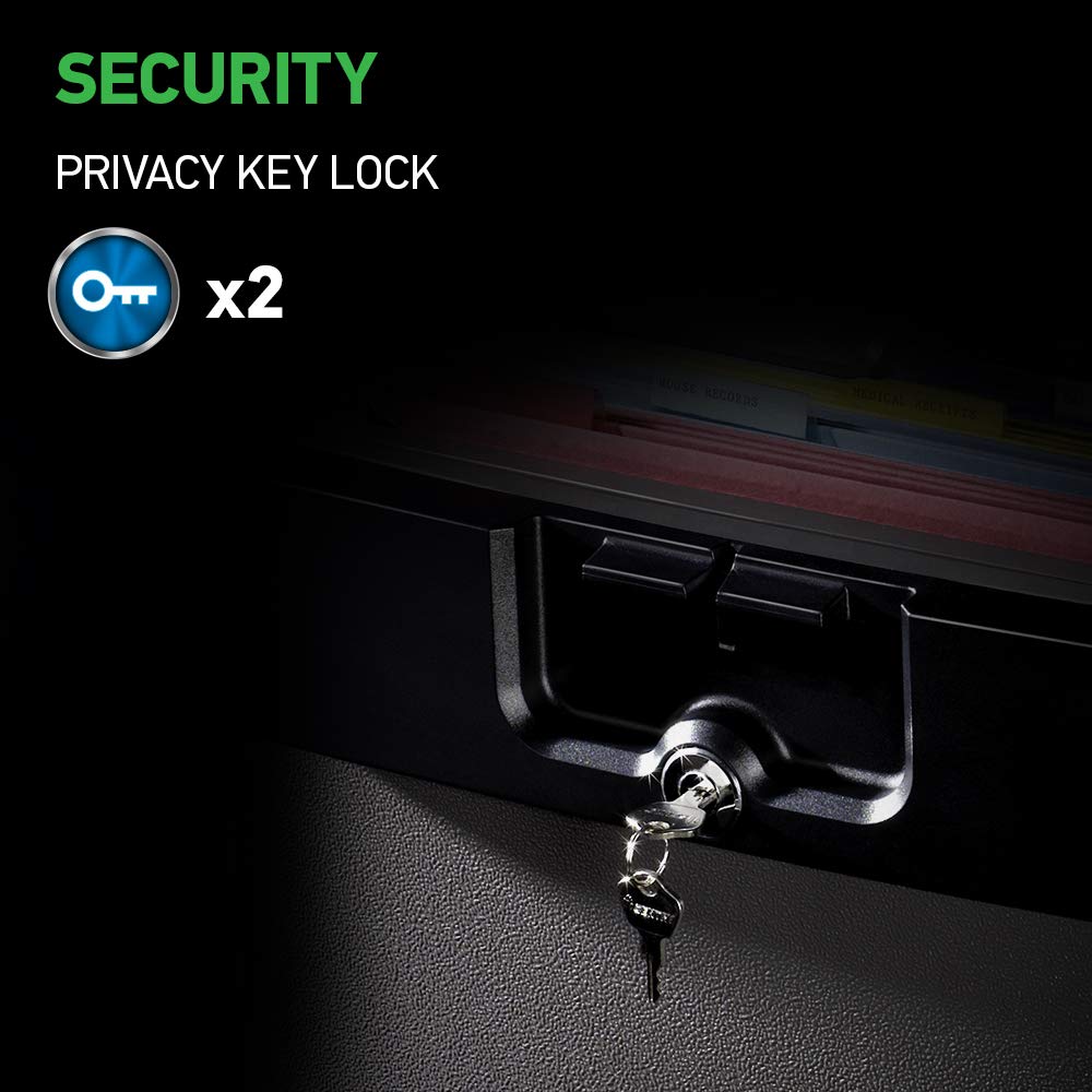 SentrySafe HD4100 Fireproof Safe and Waterproof Safe with Key Lock 0.65 Cubic Feet