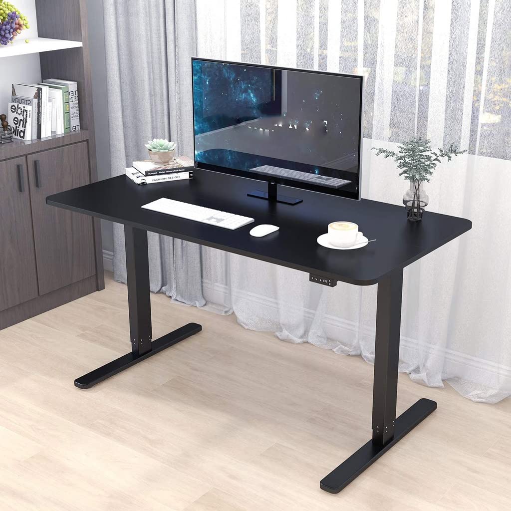 ONMYJFD Electric Standing Desk Height Adjustable Desk, 48 X 24 Computer Desk for Workstation Home Office Table Sit Stand Desk
