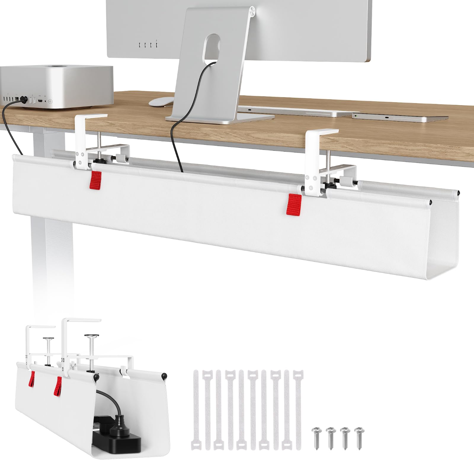 Univivi Under-Desk Cable Management Tray for Office