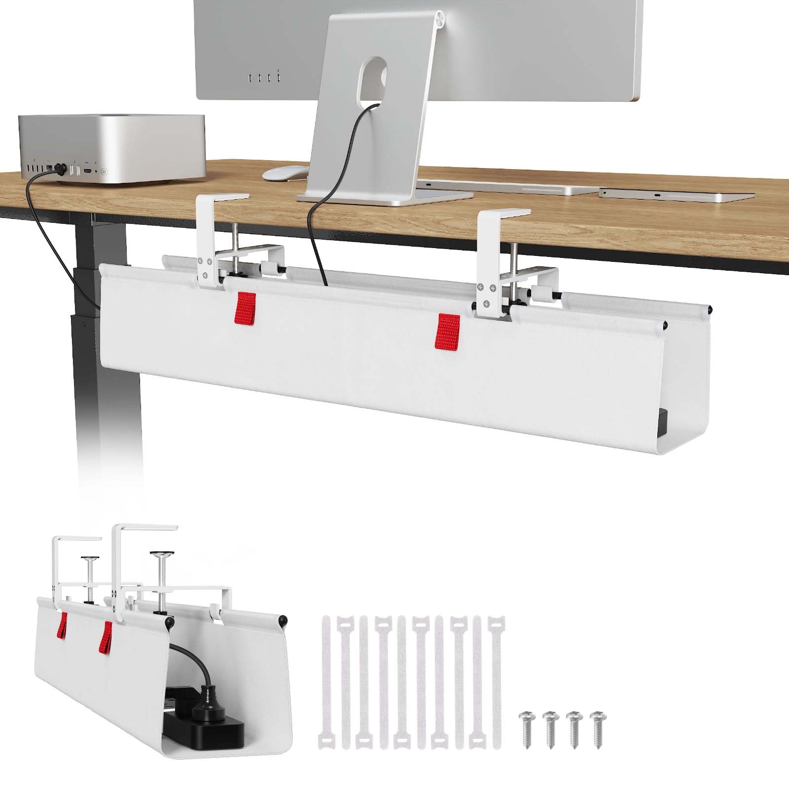 Univivi Under-Desk Cable Management Tray for Office