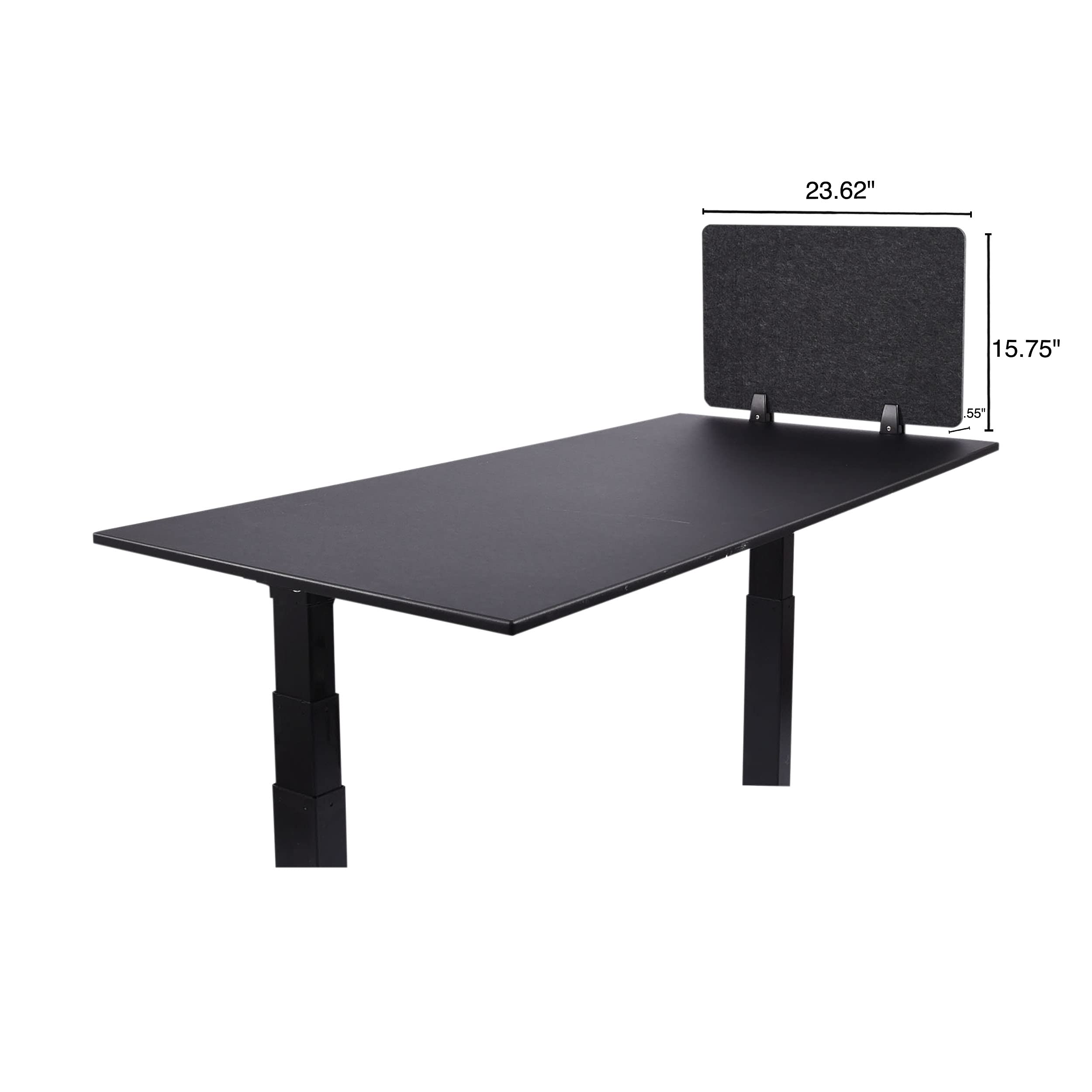 Stand Up Desk Store Clamp-On Acoustic Desk Privacy Divider