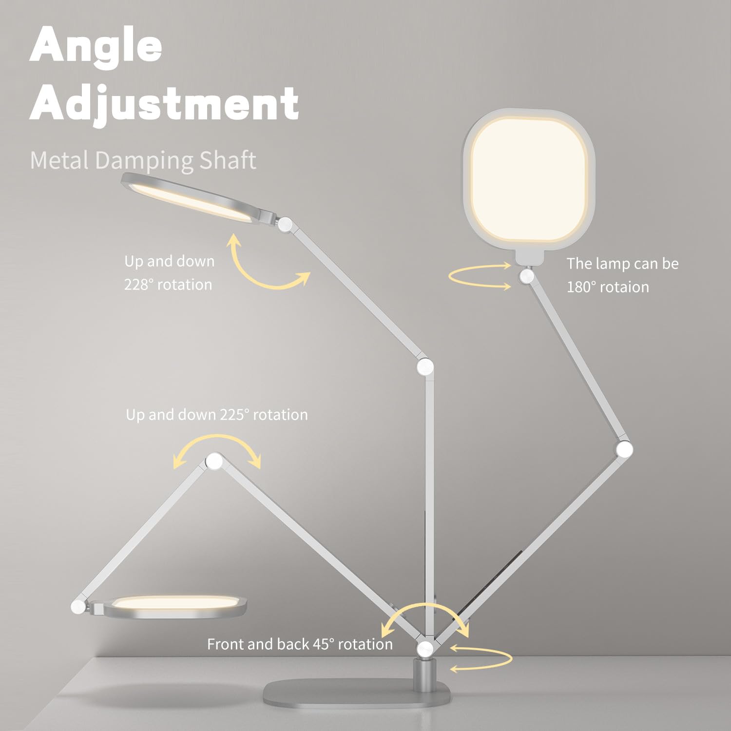 LitONES Modern Edge-Lit LED Desk Lamp for Home Office