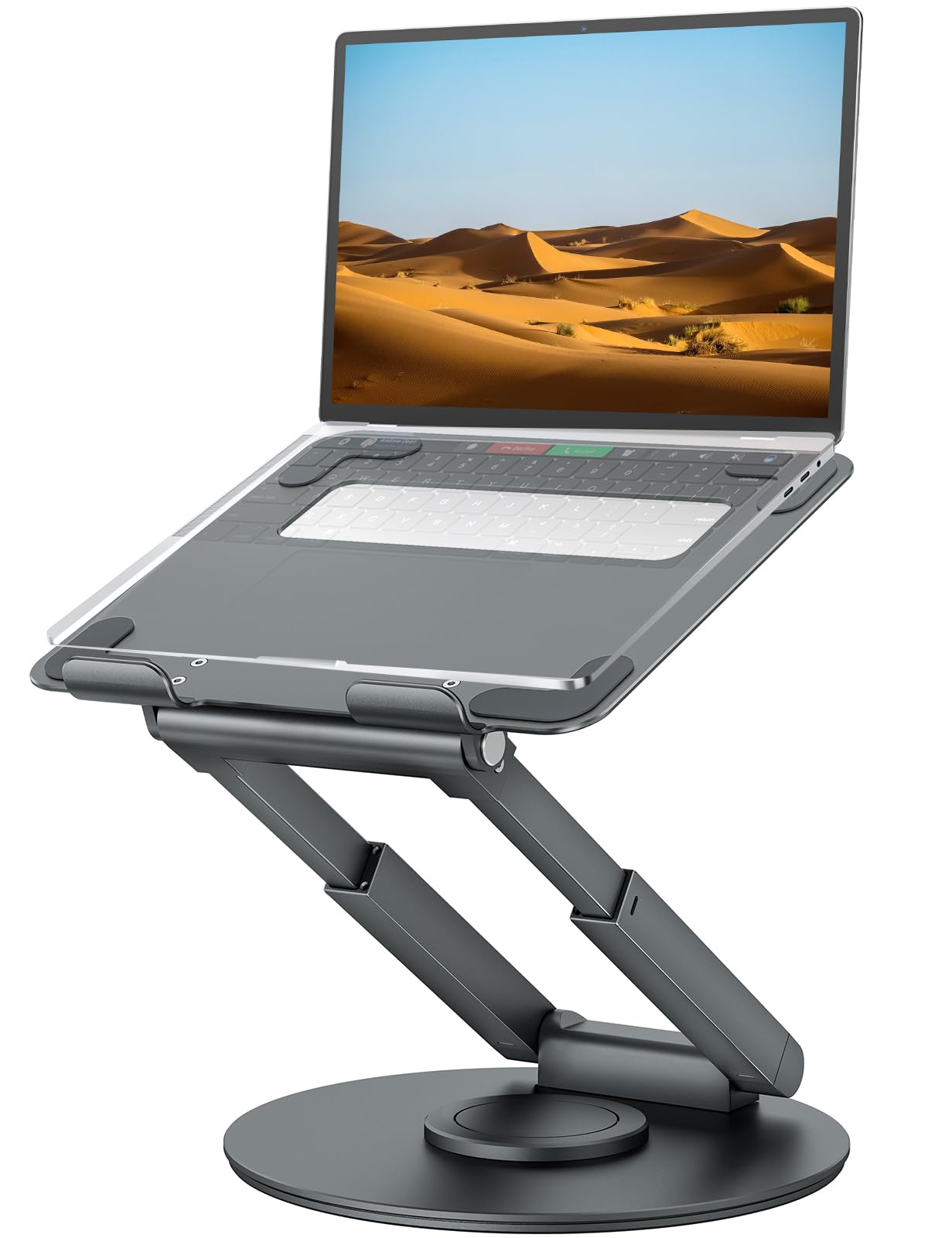 Tounee 360° Swivel Adjustable Sit-Stand Laptop Riser