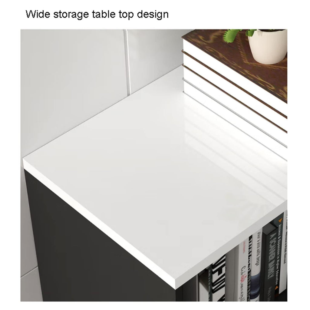 File Cabinet File Box File Cabinet, Wood Lateral Filing Cabinet with Door, Printer Stand with Open Storage Shelves for Filing Cabinet for Home Office Vertical Storage Cabinet Filing Cabinet for Office