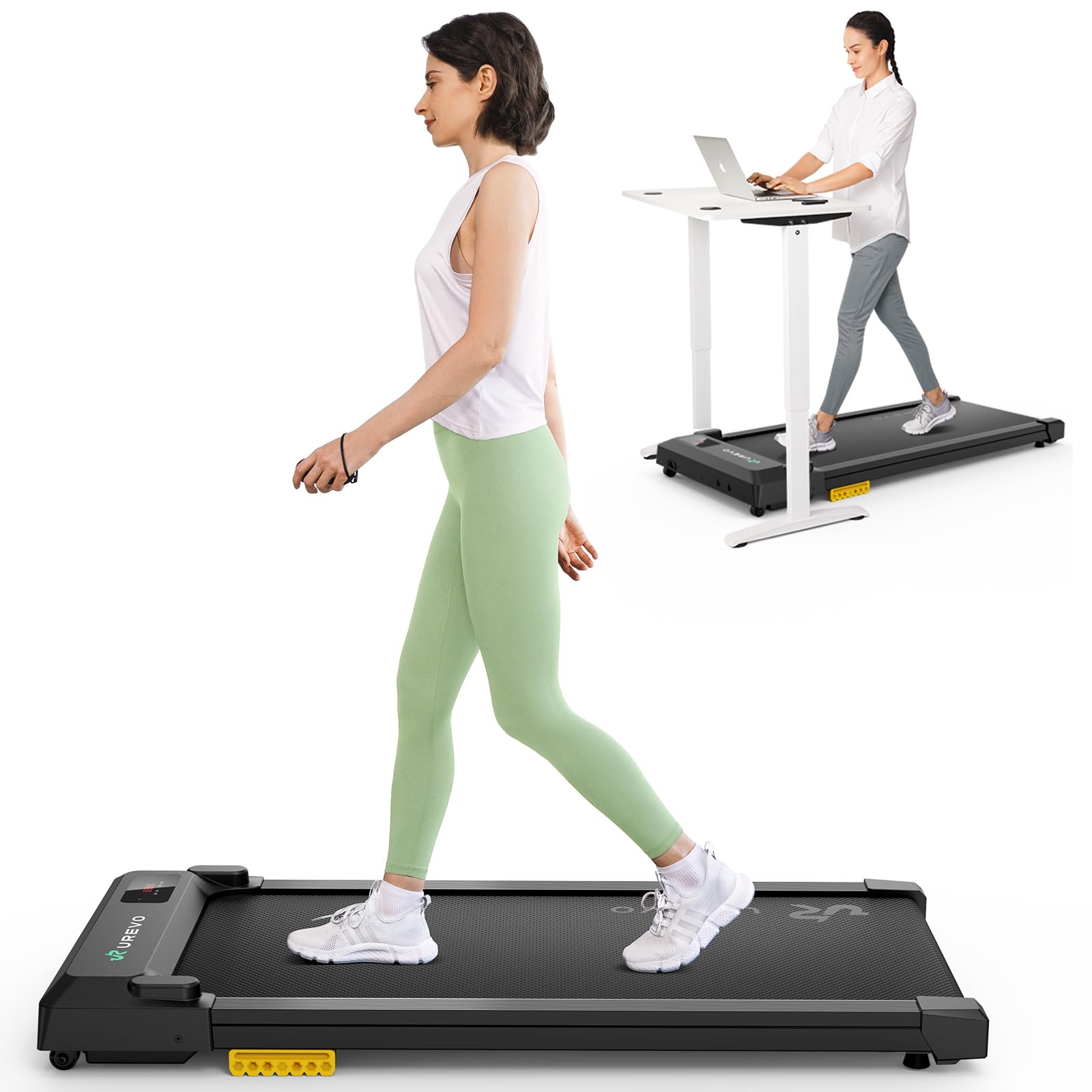 UREVO Smart Walking Pad Treadmill with App Control