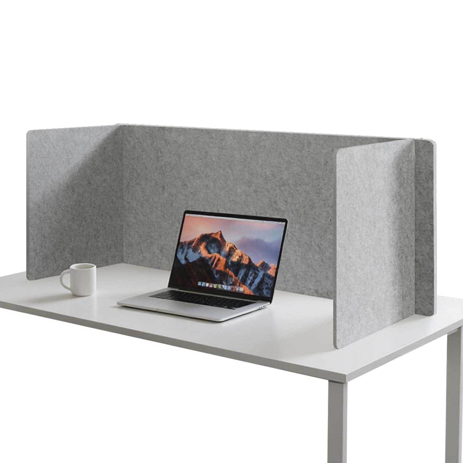 Three-Panel Office Desk Privacy & Acoustic Screen