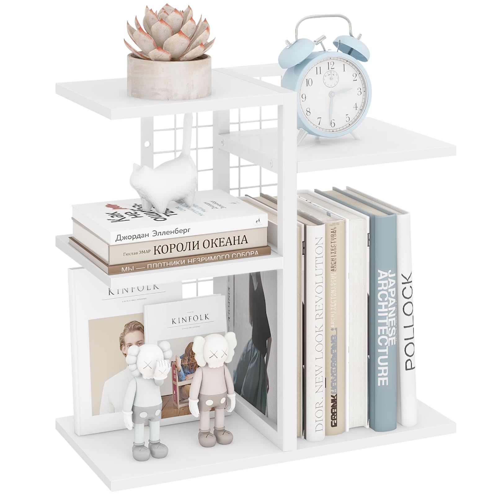 ELITEROO 4-Tier Adjustable Wooden Desktop Shelf Organizer
