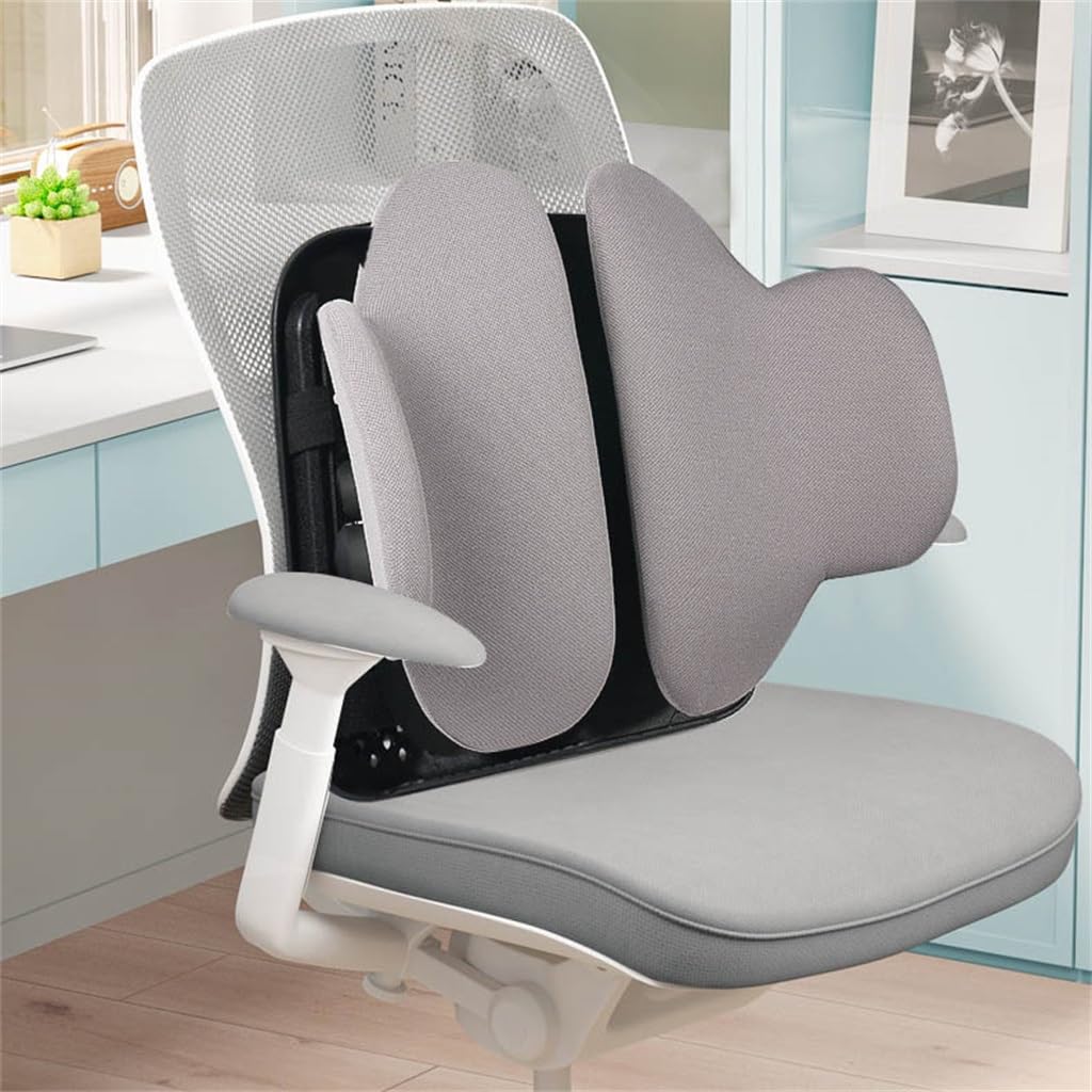 PGNEX Lumbar Cushion Office Sedentary Waist Cushion Car Seat Thickened Memory Foam Lumbar Cushion