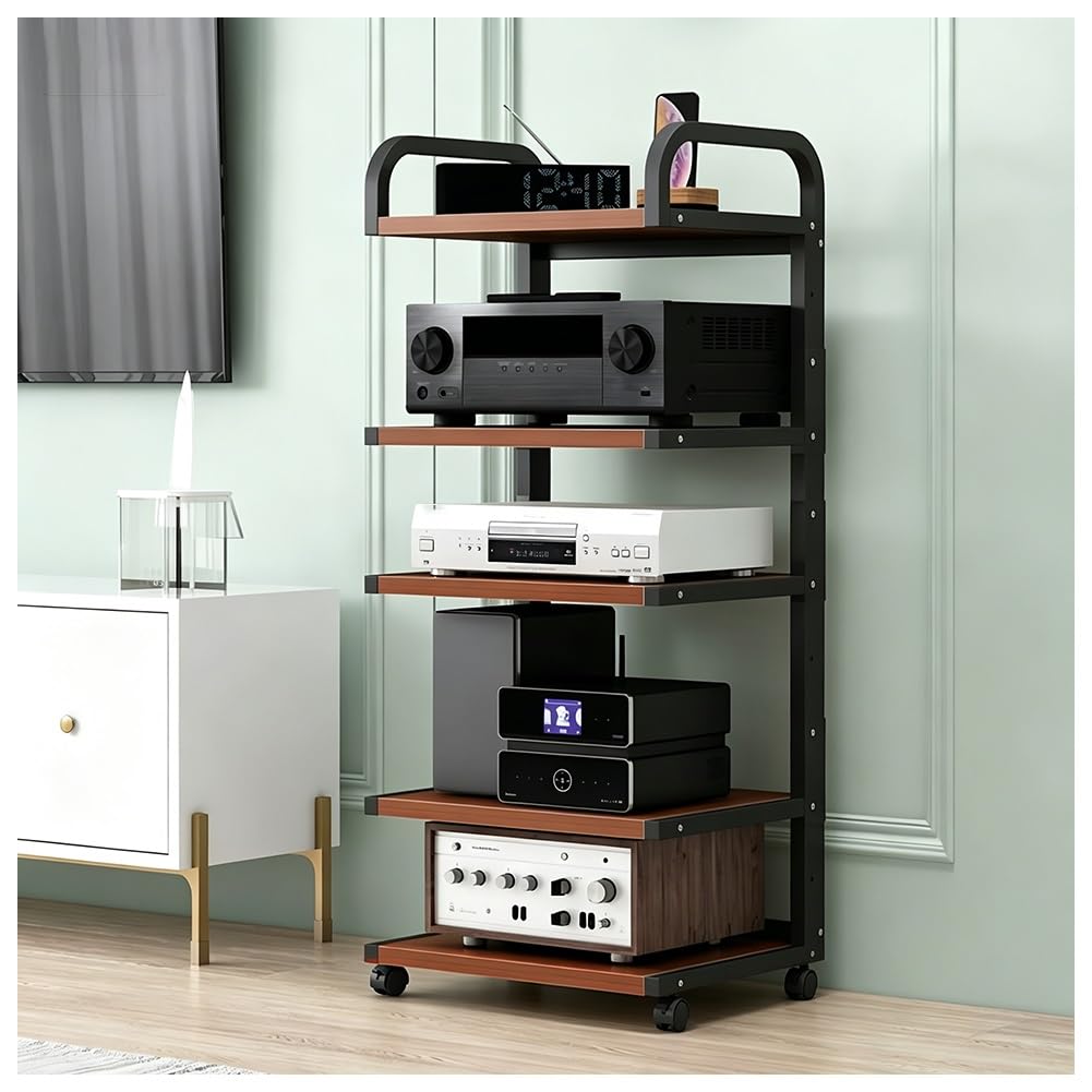 Adjustable Multi-Tier Rolling Printer Cart with Wheels