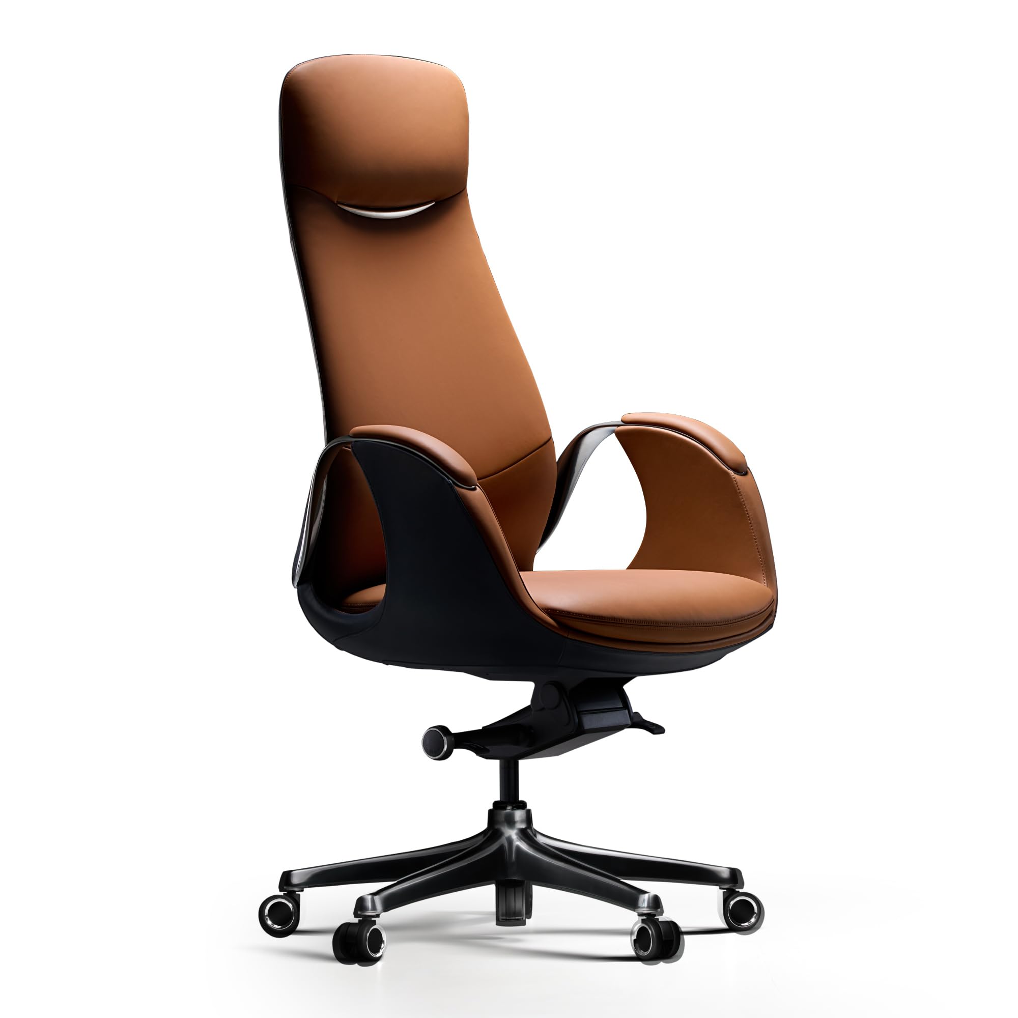TOMU Genuine Leather Big & Tall Executive Office Chair