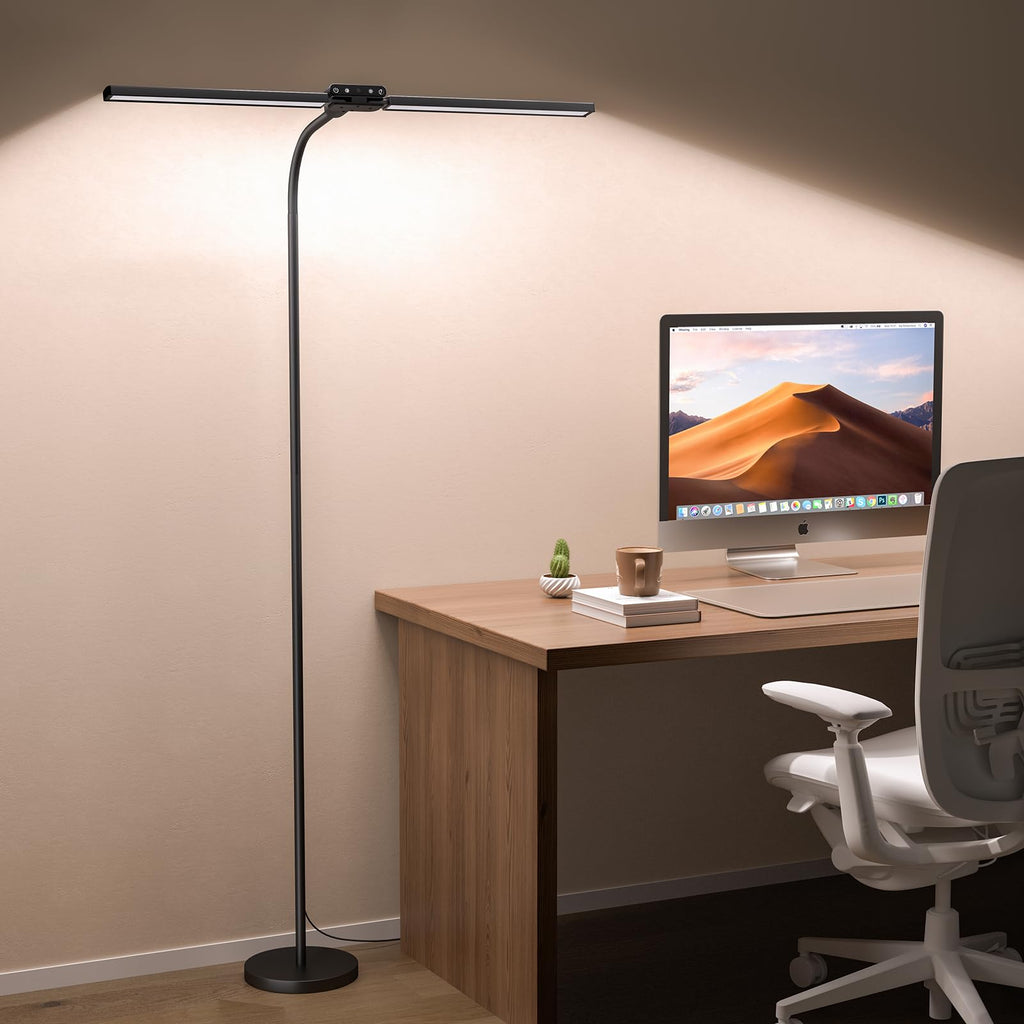 SIBRILLE 24W Dual-Head Dimmable LED Floor Lamp