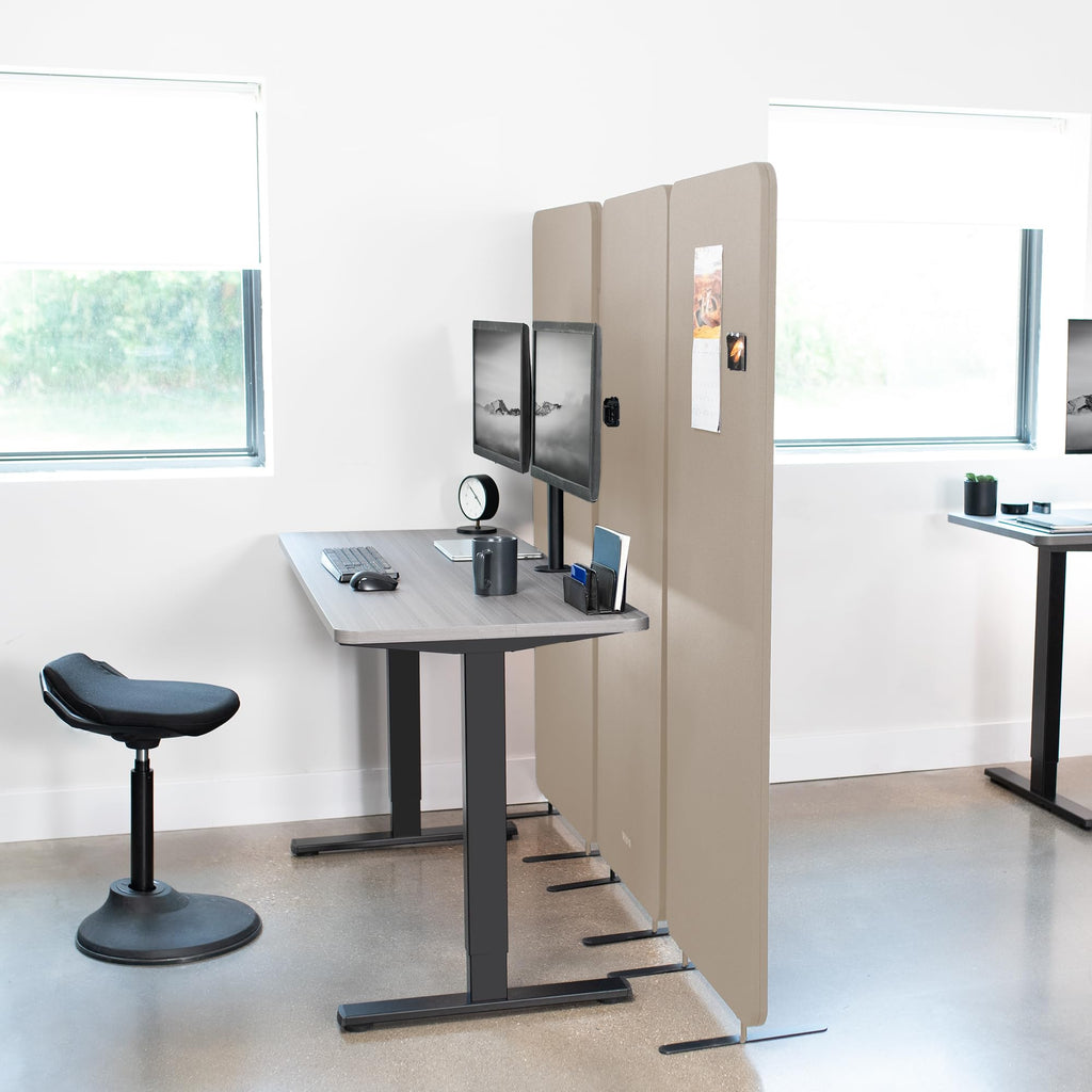 VIVO Freestanding Acoustic Privacy Panel & Office Divider