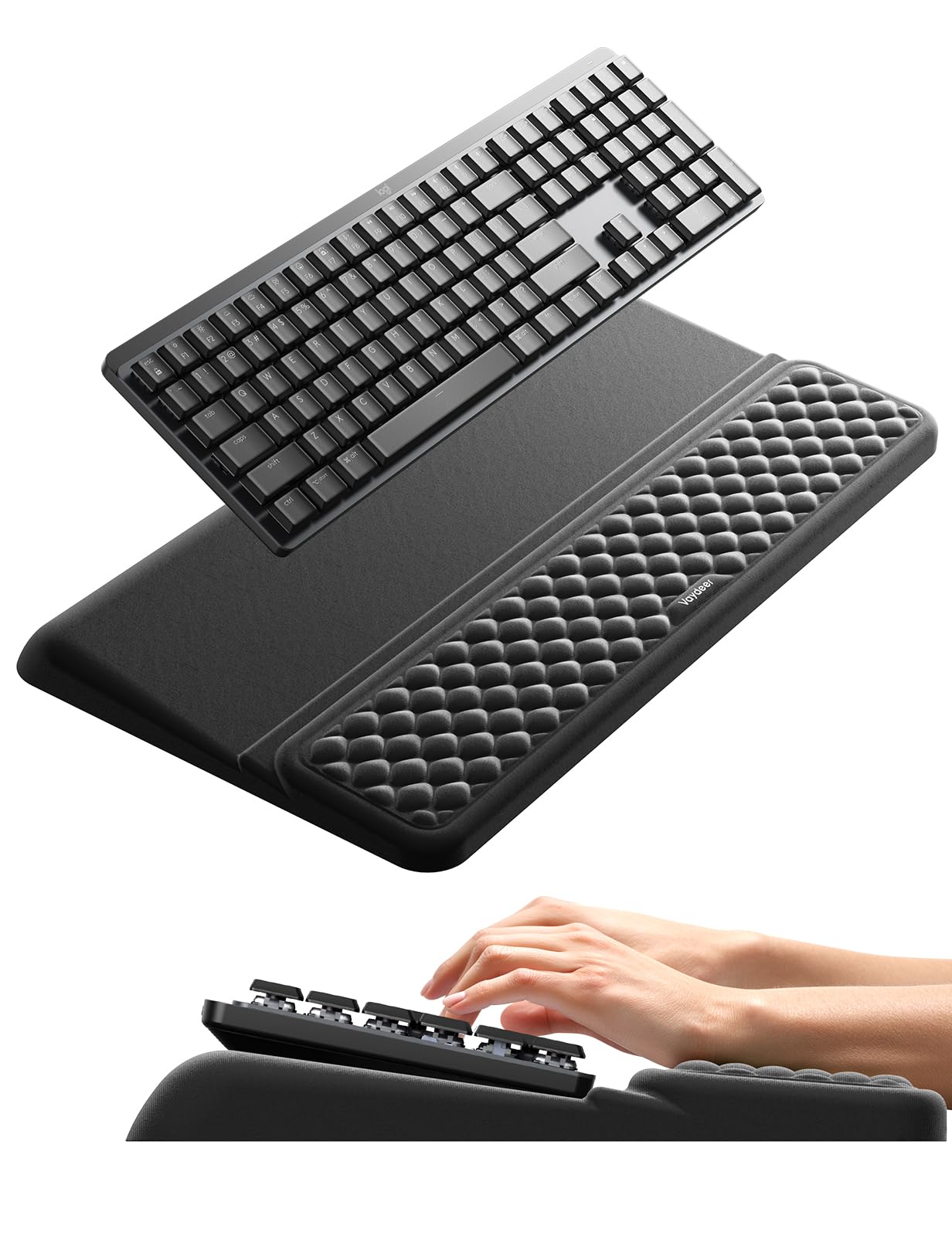 Vaydeer Ergonomic Wrist Rest with Keyboard Stand Riser