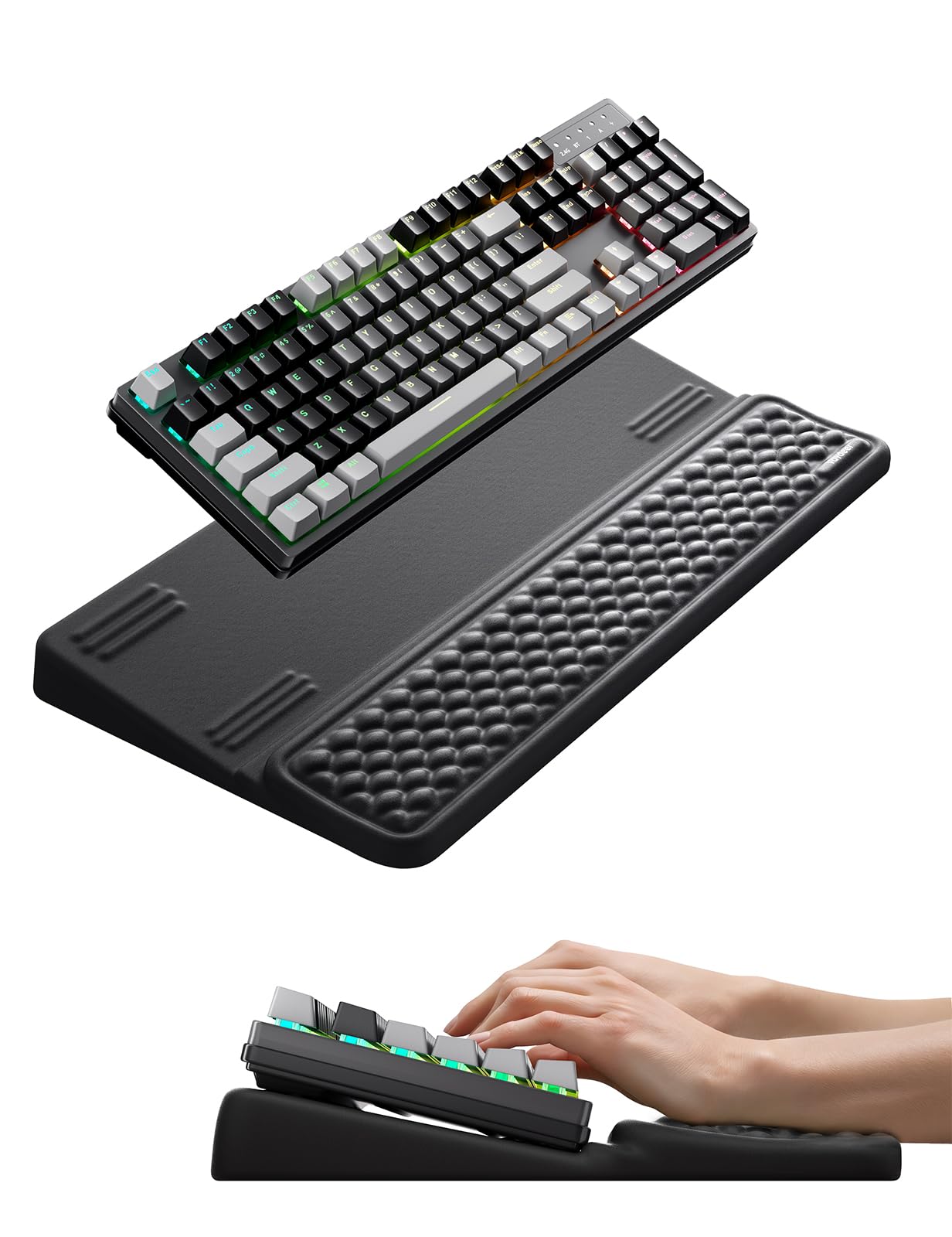 Vaydeer Ergonomic Wrist Rest with Keyboard Stand Riser