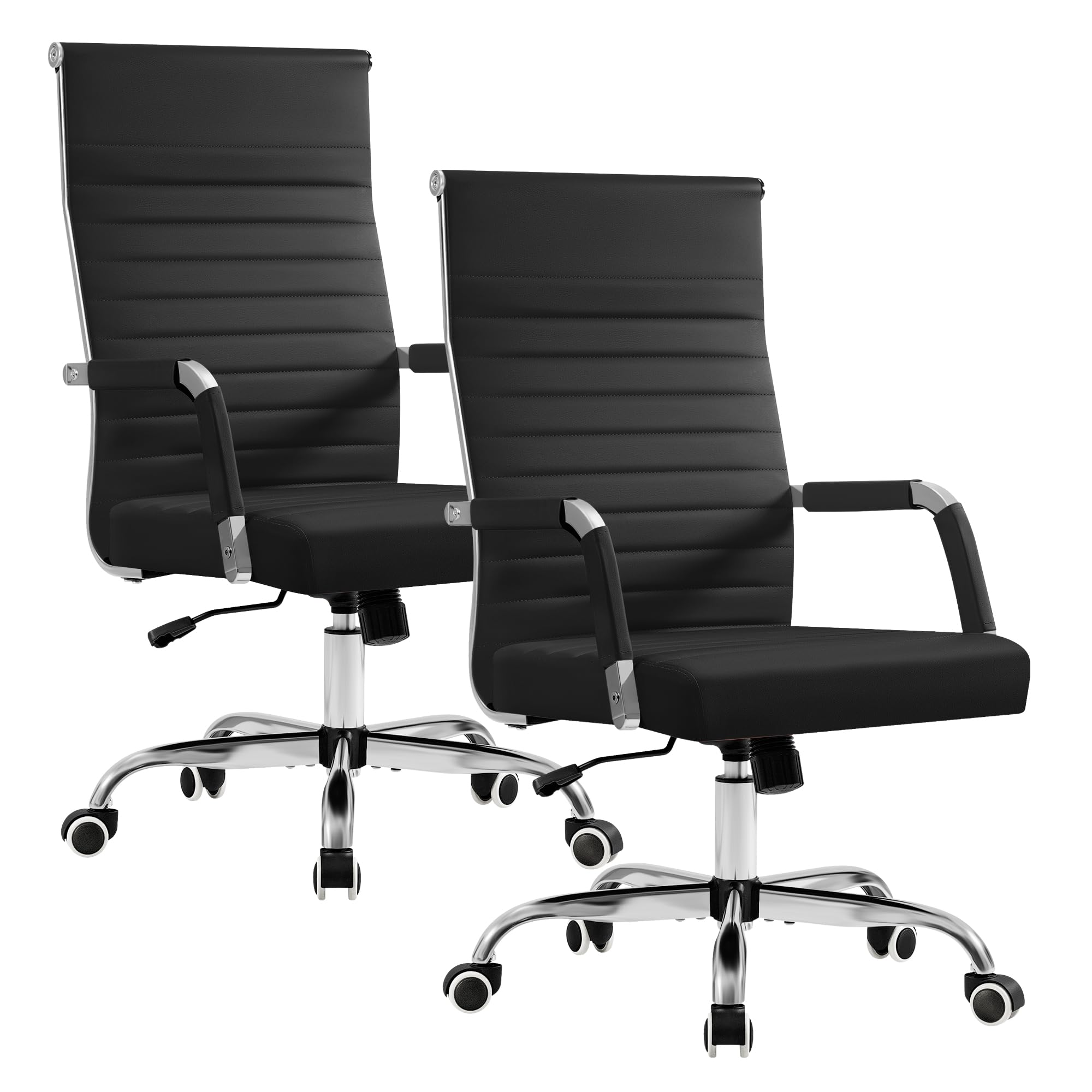 Furmax Ergonomic Mid-Back PU Leather Office Chair