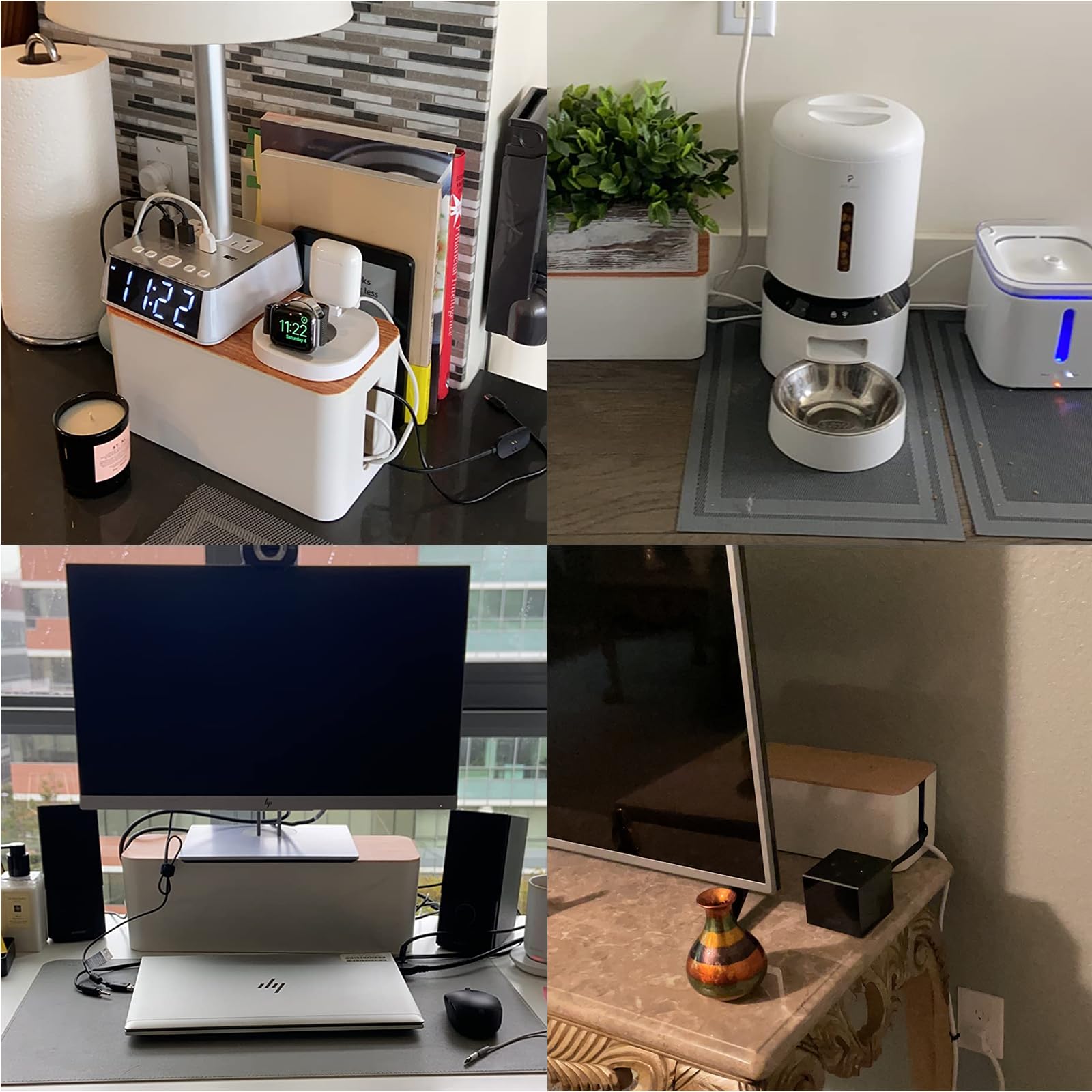 Cable Management Box & Wire Organizer for Home Office