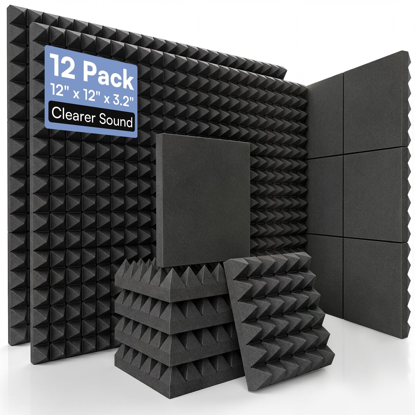 GUERRI Soundproof Acoustic Foam Panels for Office Walls