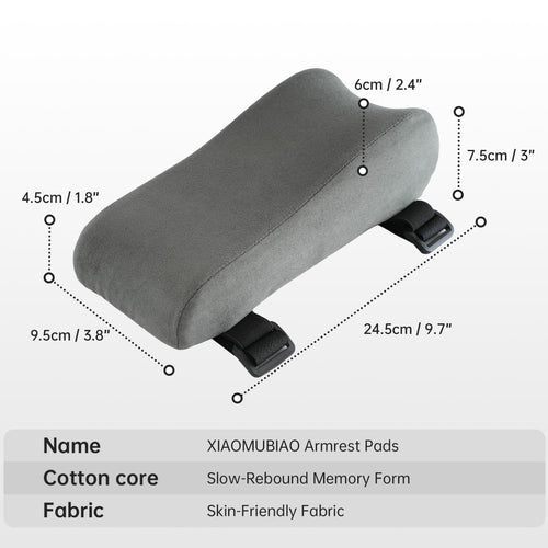 2-Pack Memory Foam Chair Armrest Pads for Office Chairs
