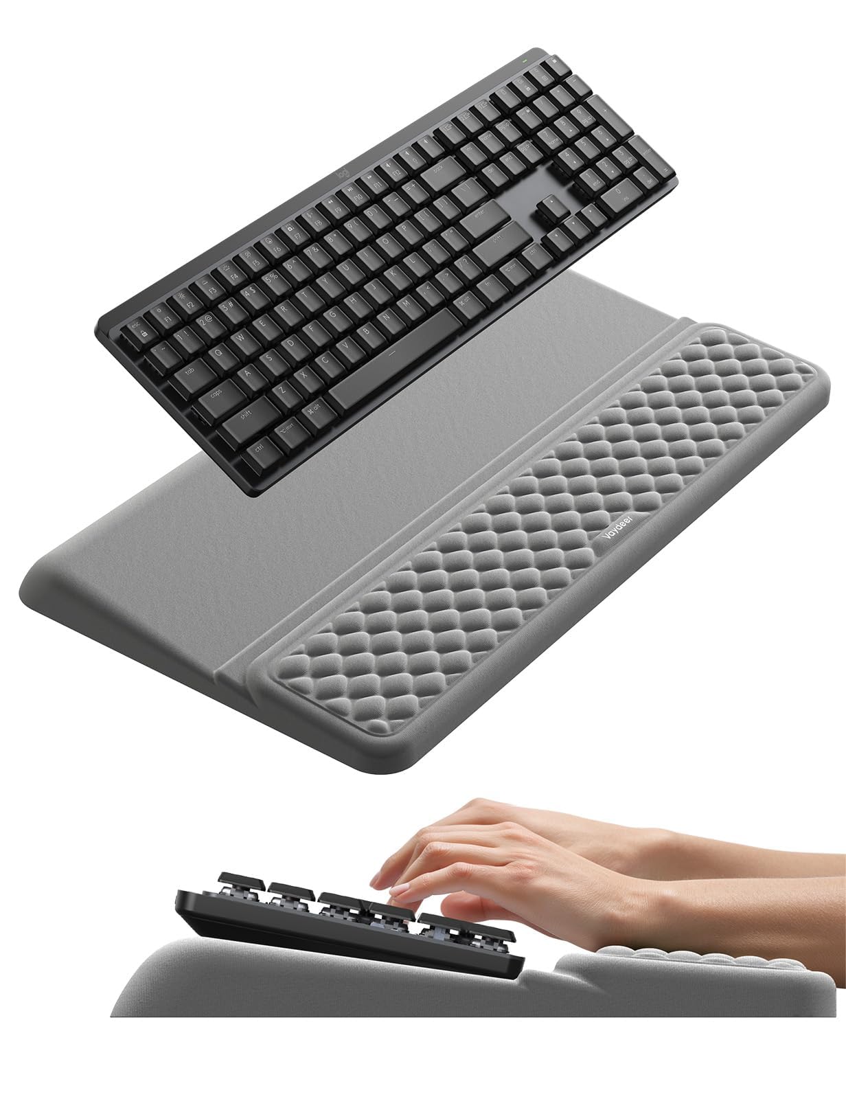 Vaydeer Ergonomic Wrist Rest with Keyboard Stand Riser