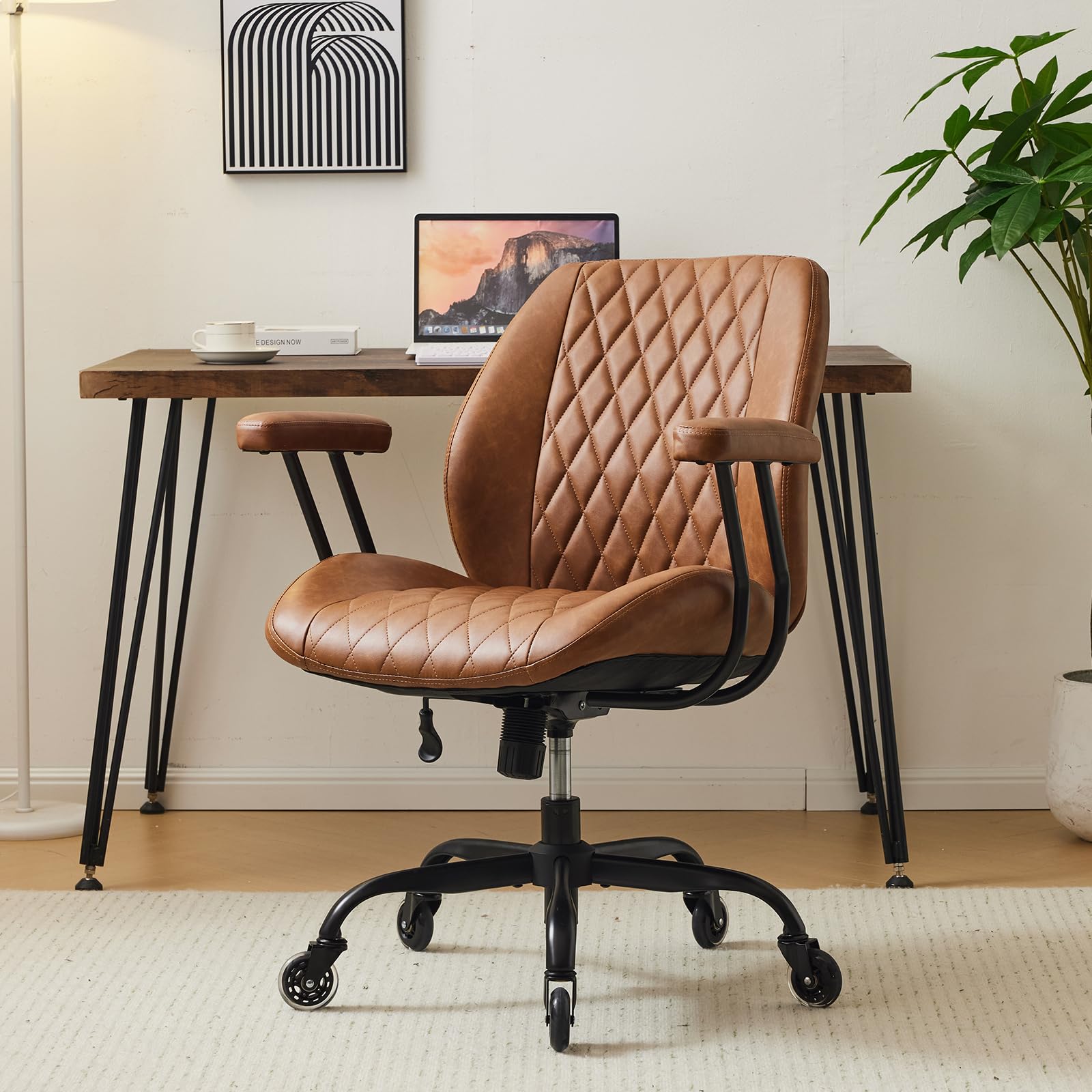 YFO Mid-Back Adjustable Swivel Office Task Chair